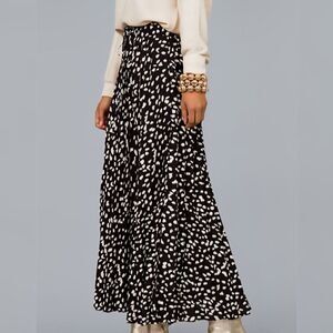 NWT - RUMER - XS - Women's Catalina  Maxi Skirt Black & White